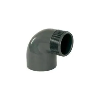 PVC úhel 90° lepení x vnější závit 50 x 1 1/2" ext.