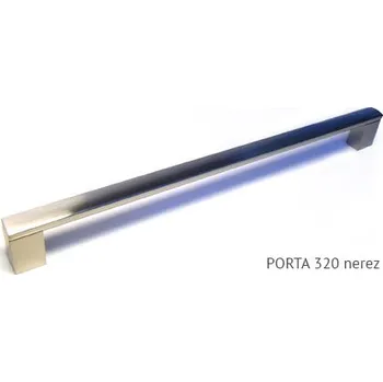 kovová úchytka PORTA - povrch imitace nerezi, 96,128,160,192,224,320,432,560,736mm Varianta: PORTA 320 nerez