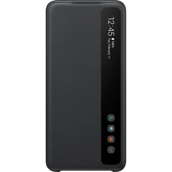 Pouzdro na mobilní telefon Samsung Clear View pro Galaxy S20 černé