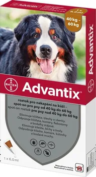 antiparazitikum pro psa Bayer Animal Health Advantix Spot-on nad 40 - 60 kg