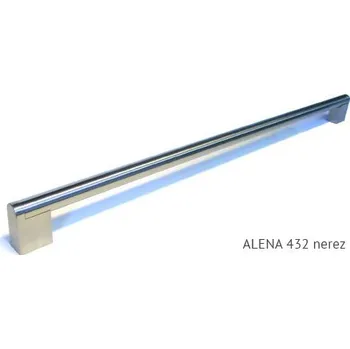Nábytkové kování kovová úchytka ALENA I 96,128,160,192,224,288,320,432,544,608,736 Varianta: ALENA I nerez 432