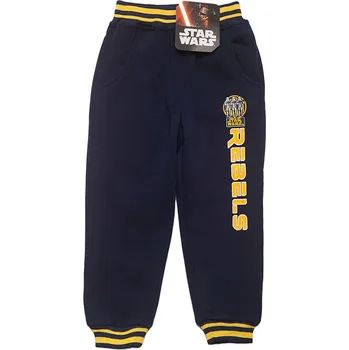 STAR WARS Modré tepláky se žlutým pruhem Velikost: 102