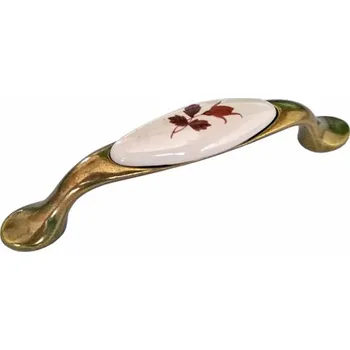 Nábytkové kování kovová úchytka OLGA 96 Varianta: OLGA 96 mosaz patina + rose