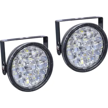 Denní svícení Světla pro denní svícení kulatá RL HOMOOLOGACE 18LED on/off 12V (33541)