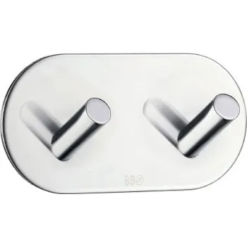 Věšák SMEDBO BESLAGSBODEN BK1091 designový dvojháček délka 96mm-leštěná nerez ocel