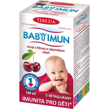 Přírodní produkt Terezia Company Baby Imum s hlívou a rakytníkem višeň 100 ml