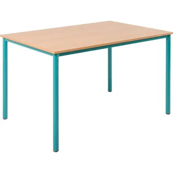 Jídelní stůl NVT Jídelní stůl - obdélníkový S 32 Velikost: 5 - postava 146-176 cm, Barva kovu: RAL 1018 - žlutá