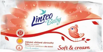 Dětský vlhčený ubrousek Linteo Baby Soft and Cream 72 ks