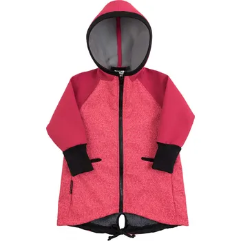 Kojenecké oblečení růžový softshellový kabátek