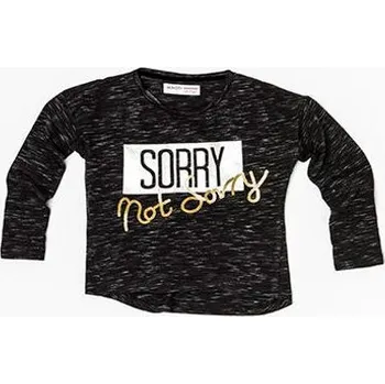 Dívčí tričko Tričko dívčí s dlouhým rukávem, Minoti, STREET 5, černá - 98/104 | 3/4let