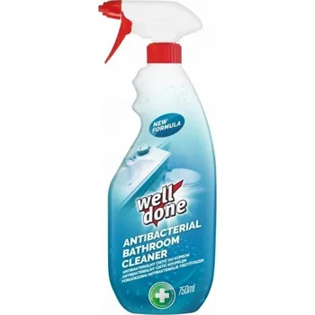 Univerzální čisticí prostředek Well Done Koupelna antibakteriální čistič rozprašovač 750 ml (Přípravek je vhodný na čištění všech sanitárních povrchů a s dezinfekčním účinkem zneškodní nežádoucí bakterie.)