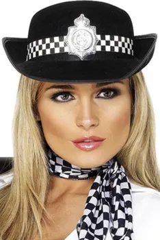 Karnevalový doplněk Smiffys Klobouk policistka