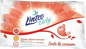 Dětský vlhčený ubrousek Linteo Baby soft and cream 24 ks