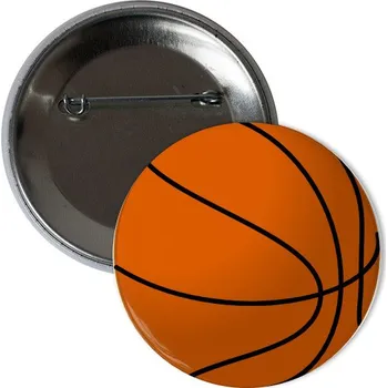 Odznáček s potiskem placka basketbal