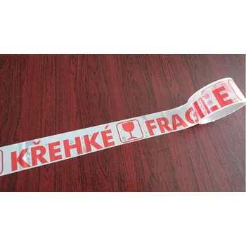 Lepicí páska Lepicí páska PP 48mm x 66m s potiskem FRAGILE - POZOR KŘEHKÉ, 1ks