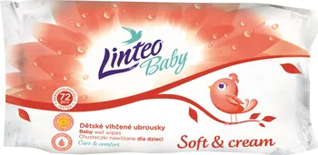 Dětský vlhčený ubrousek Linteo Baby Soft and Cream vlhčené ubrousky pro děti 72 ks