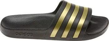 Pánské pantofle adidas Adilette Aqua Slides Core Black/Gold Metallic