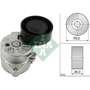 Napínák, žebrovaný klínový řemen INA 534 0104 10