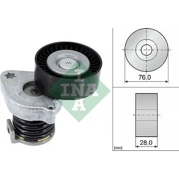 Napínák, žebrovaný klínový řemen INA 534 0370 10