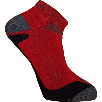 Pánské ponožky BX-STR nízké bambusové ponožky BAMBOX 39-42 červená / černá