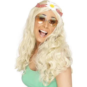 Karnevalová paruka Smiffys Paruka s čelenkou blond