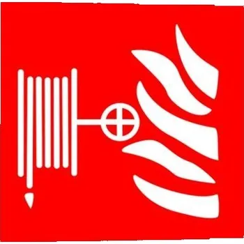 MXM Požární hadice | plastová cedule, 148x148mm Fotoluminiscenční samolepící tabulka