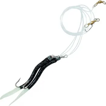 Rybářský háček ICE fish - Trubička návazec černá BF vel. 8/0 2ks