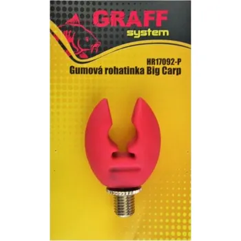Volný čas GRAFF - Rohatinka gumová Big Carp růžová