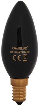 Žárovka Omnilux C35 E14 40W 230V UV