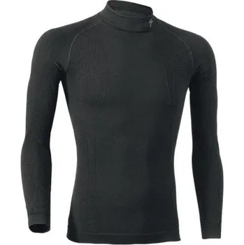 Pánské termoprádlo Specialized Seamless LS layer w/Roll neck Black Medium/Large