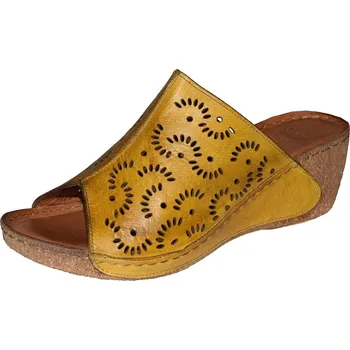 Dámské lodičky KARYOKA dámské pantofle 2269 Barva: šafránová, Velikost: 38