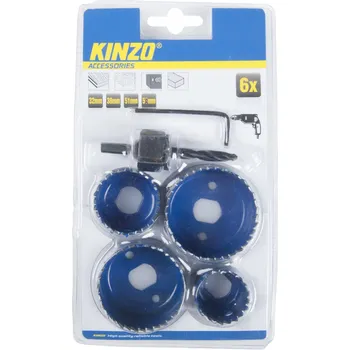 Kinzo vykružovací sada do dřeva 32-38-51-54 mm (6 dílů)