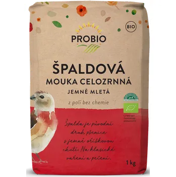 Mouka Probio Špaldová celozrnná jemně mletá Bio 1 kg