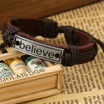 Náramek Stahovací náramek Believe