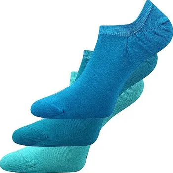 Dámské ponožky DEXI kotníčkové jednobarevné ponožky Lonka 35-38 mix barev - modrá