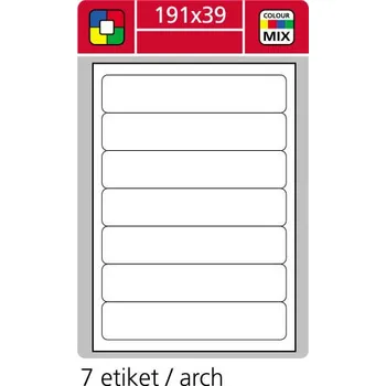 Samolepící etiketa Samolepící etikety A4 SK LABEL 191 x 39 mm, 100 archů, modré
