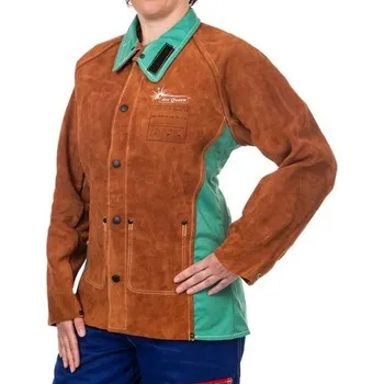 Dámský kabát WELDAS Svářečský kabát dámský - záda z nehořlavé tkaniny, cvoky na rukávech velikost XL