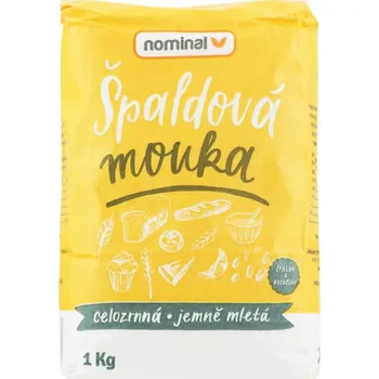 Přisada na vaření a pečení Nominal Špaldová celozrnná jemně mletá 1 kg