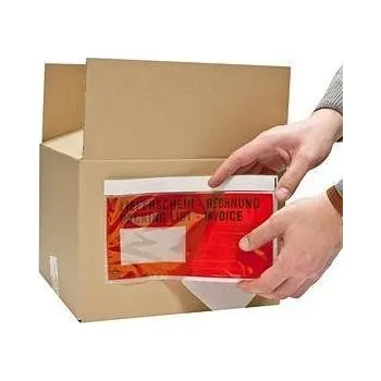 Obálka Obálka na dokumenty, C/5, samolepící, 240x185 mm, červená, 1000 ks