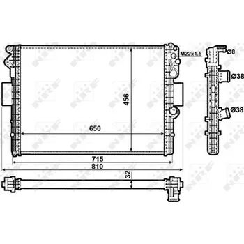 Chladič motoru NRF 53612