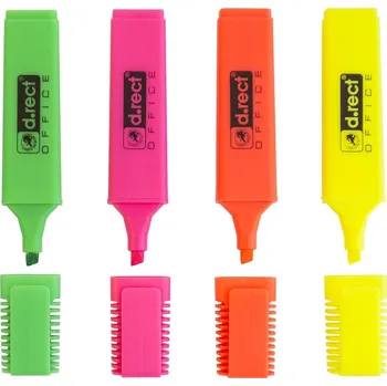 Zvýrazňovač zvýrazňovač d.rect 1127/1128 sada 4ks