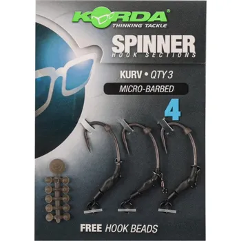 Rybářský háček Korda Spinner Hook Sections Kurv 4 - 3 ks