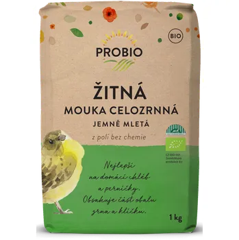 Mouka Probio Žitná celozrnná jemně mletá Bio 1 kg