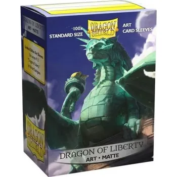 Příslušenství k deskovým hrám Obaly na karty Dragon Shield Matte Art Sleeves - Dragon of Liberty – 100 ks