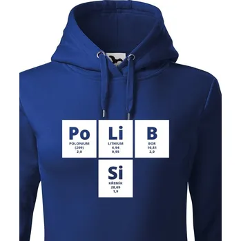 Dámská mikina Dámská mikina s potiskem PoLiB Si, Barva Modrá, Velikost M, Canvas Dámská mikina Bezvatriko.cz 1