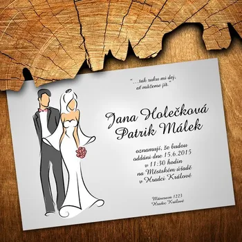 Pozvánka Svatební oznámení č. 436