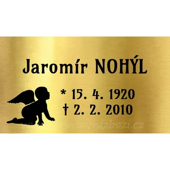 Smuteční dekorace Štítek na urnu 6144