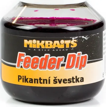 Návnadové aroma Mikbaits Feeder Dip pikantní švestka 50 ml