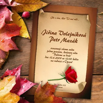 Pozvánka Svatební oznámení č. 162