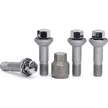 Autodoplněk Pojistné bezpečnostní šrouby M14x1,5x45 kulová R14, MERCEDES, klíč 17, SICUKOSMOS BK545R14